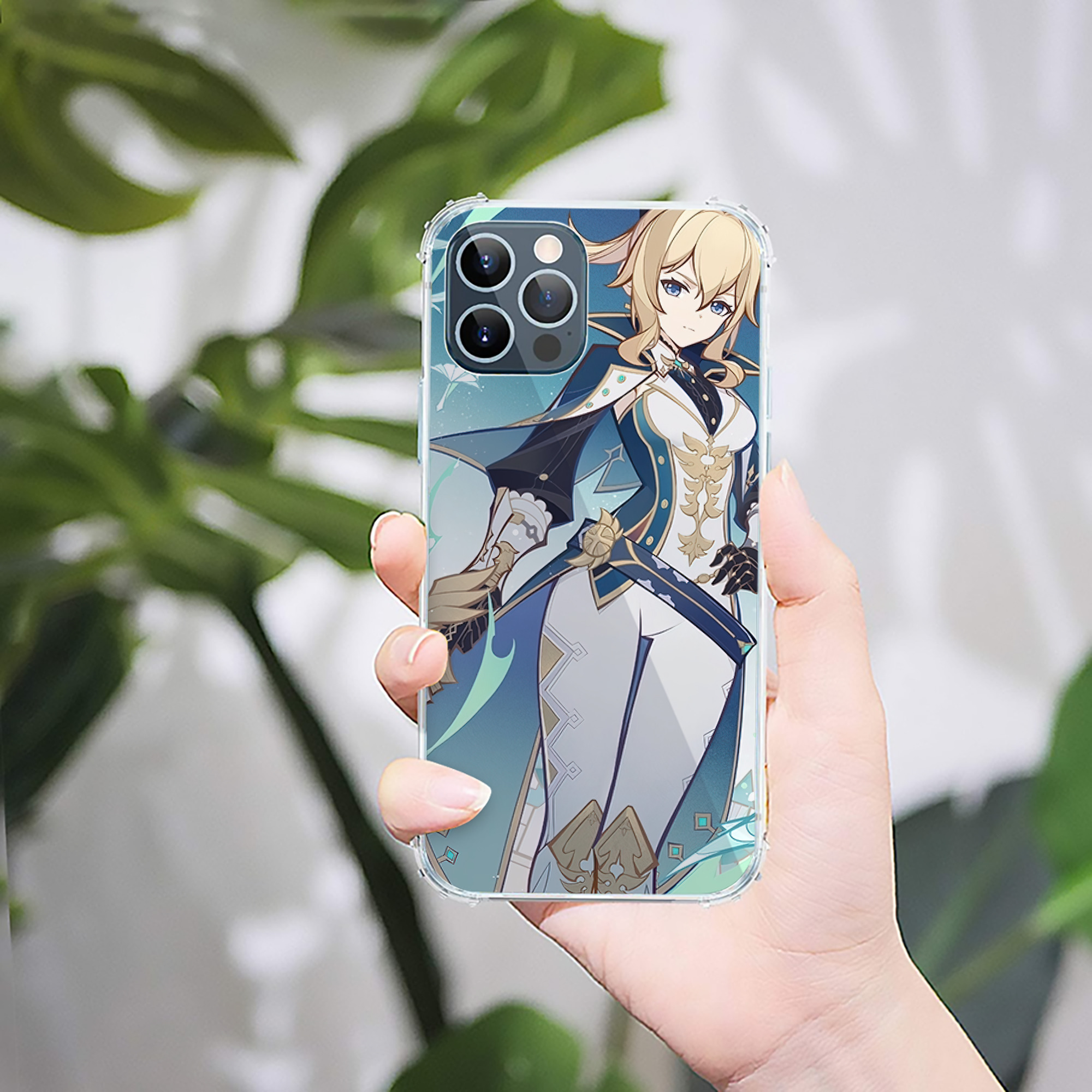 げんし神 genshin 【iPhone 12シリーズ対応】透明スマホケース（クリアソフトケース）